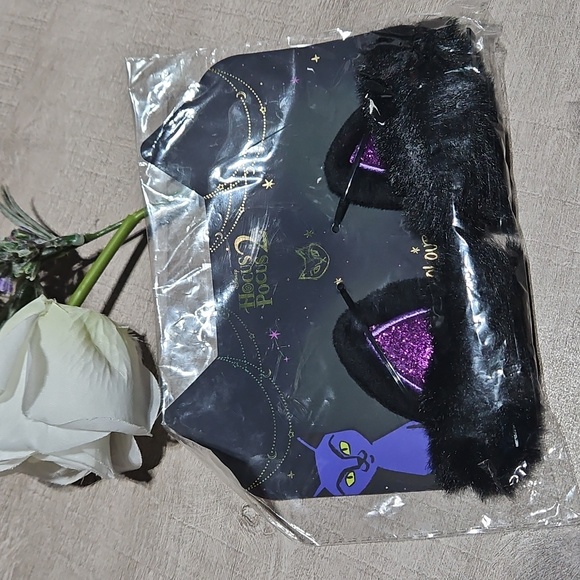 ColourPop Hocus Pocus 2 Cat Ears Black & Purple Hair Clips - Picture 1 of 4